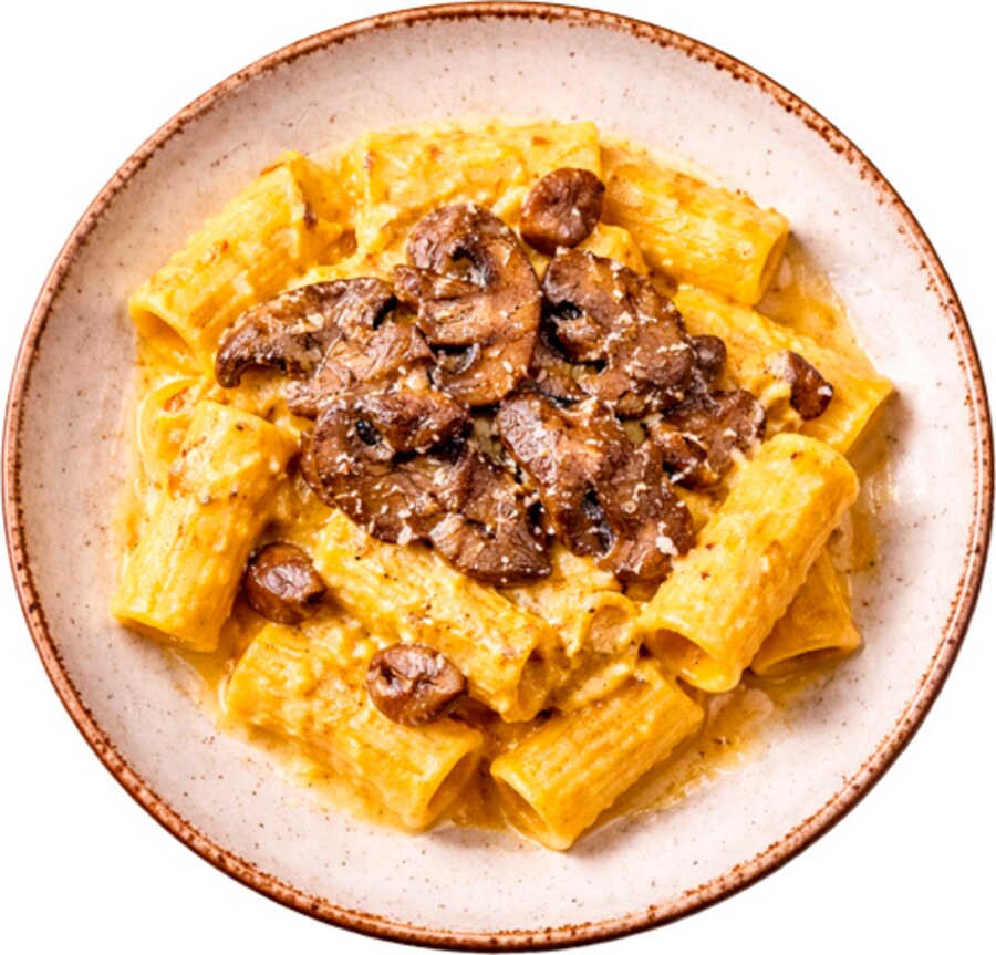 Rigatoni Carbofunghi con setas